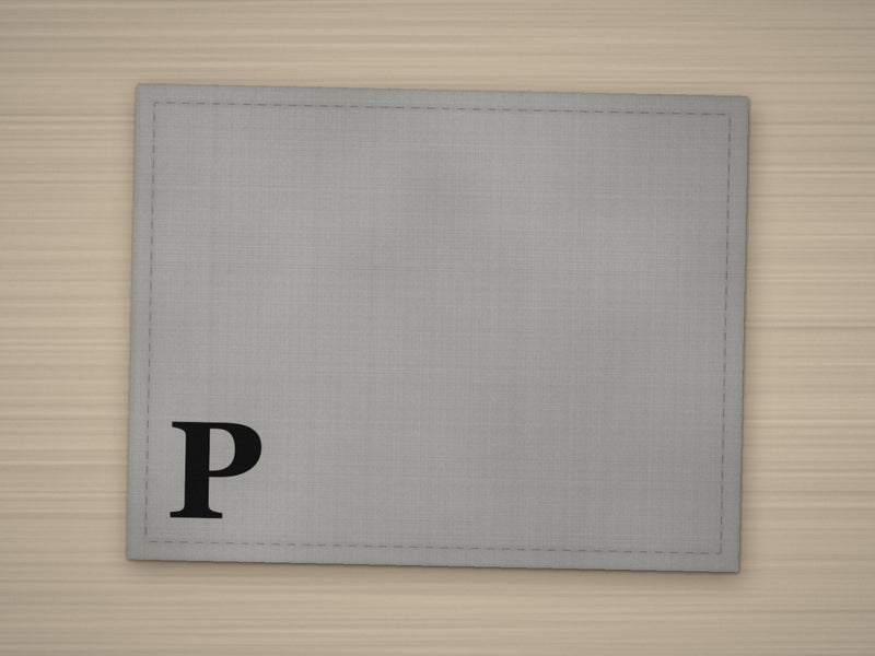 Tischset P – Grau