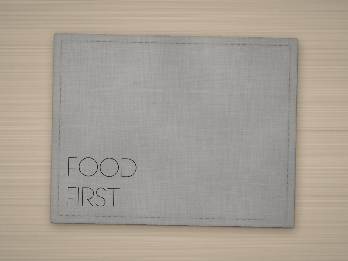 Tischset FOOD FIRST – Grau