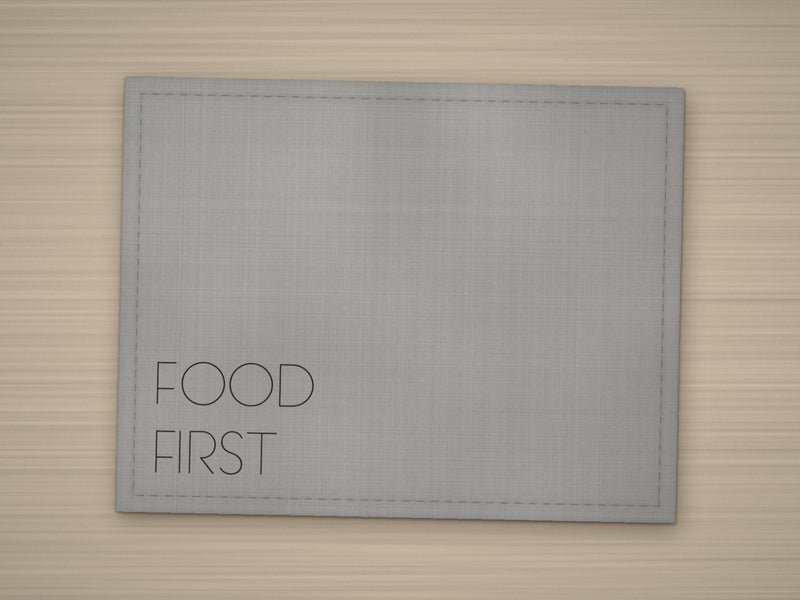Tischset FOOD FIRST – Grau