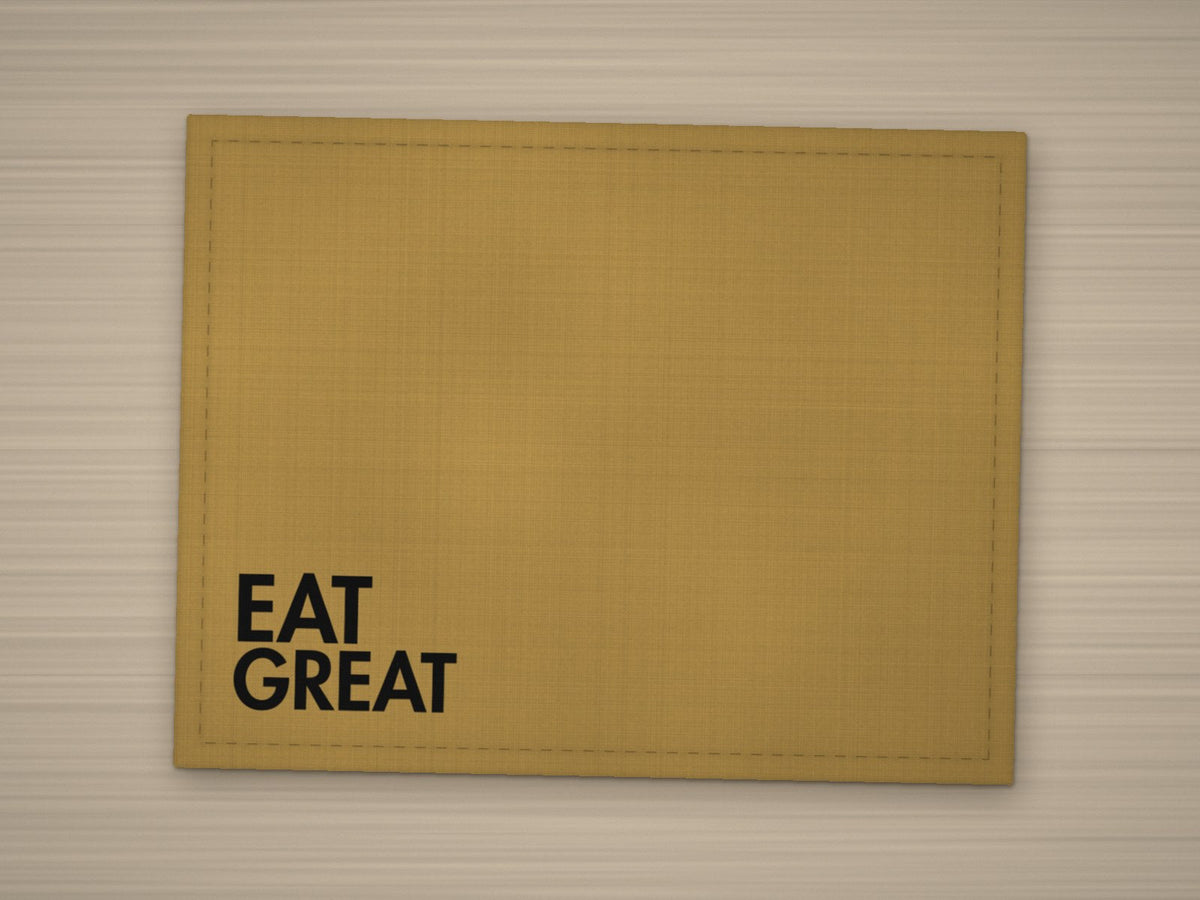 Tischset EAT GREAT – Brokat