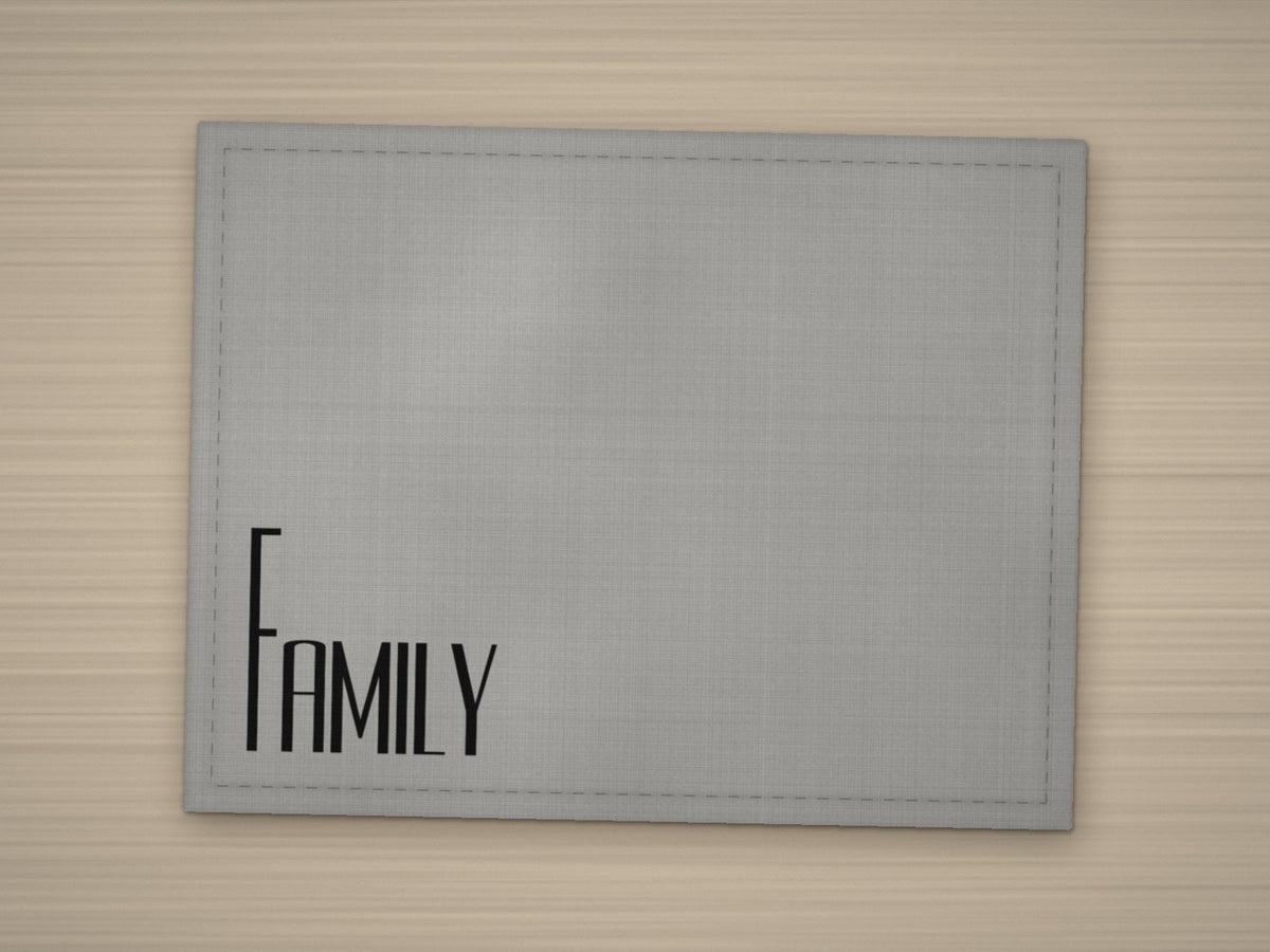 Tischset FAMILY – Grau
