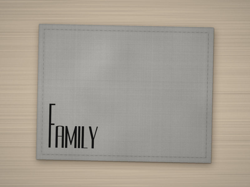 Tischset FAMILY – Grau