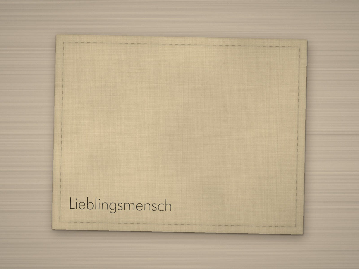 Tischset Lieblingsmensch – Sand