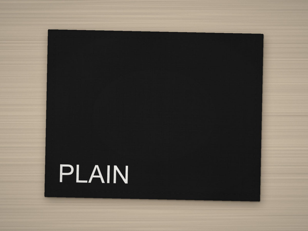 Tischset PLAIN – Schwarz